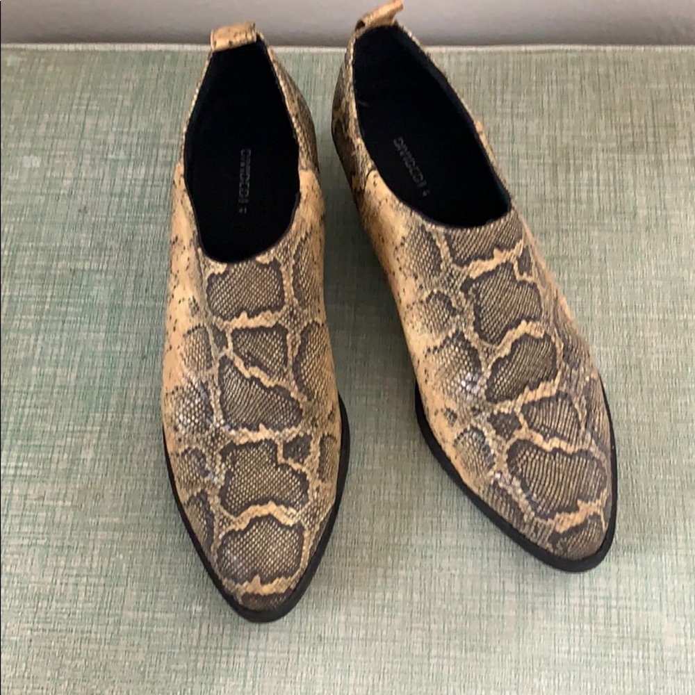H&M Divided Yellow Snake Booties
